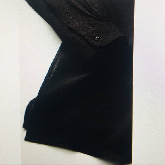 Elegant Anne Klein Nehru Black Tunic NWT - Picture 6 of 8